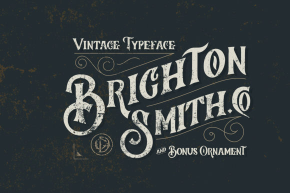 Brighton Smith Font: A Vintage Styled Display Typeface for Editorial Design