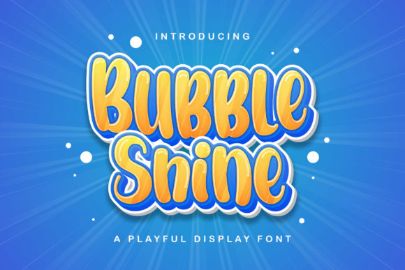 Bubble Shine Font for Playful Branding and Creative Projects