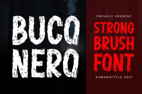 Buco Nero: A Bold Display Font for Editorial Creativity