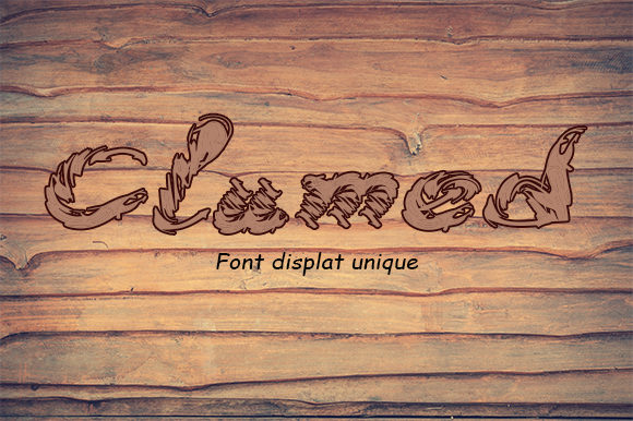 Clumed Font: A Display Typeface for Personalized Design