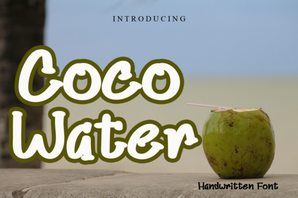 Coco Water: A Quirky Display Font for Sweet Branding