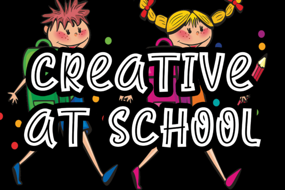 Creative at School: A Fresh Display Font for Editorial Design