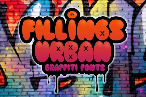 Fillings Urban Font: Boost Your Brand with Graffiti-Style Typography