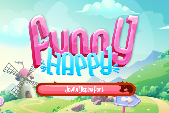 Funny Happy: A Playful Display Font for Branding