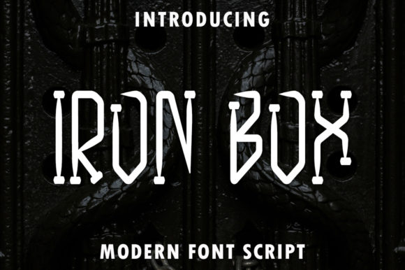 Iron Box Typeface for Editorial Design