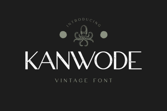 Kanwode: A Vintage Styled Display Font for Editorial Elegance
