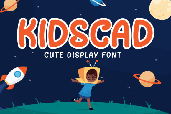 Kidscad Display Font for Playful Web Design