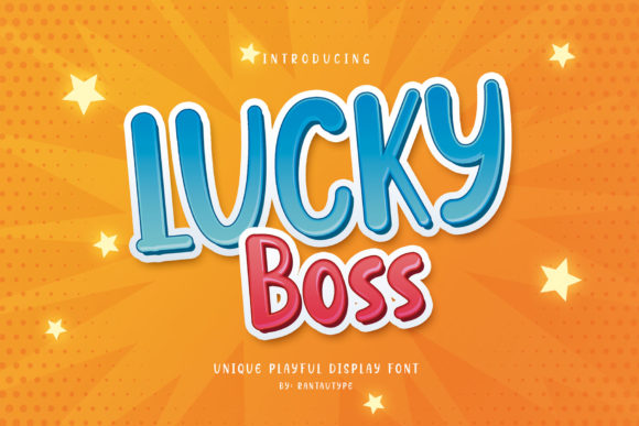 Lucky Boss Display Font for Creative Branding Projects