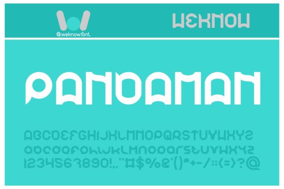 Pandaman Font for Creative Makers and Shop Owners