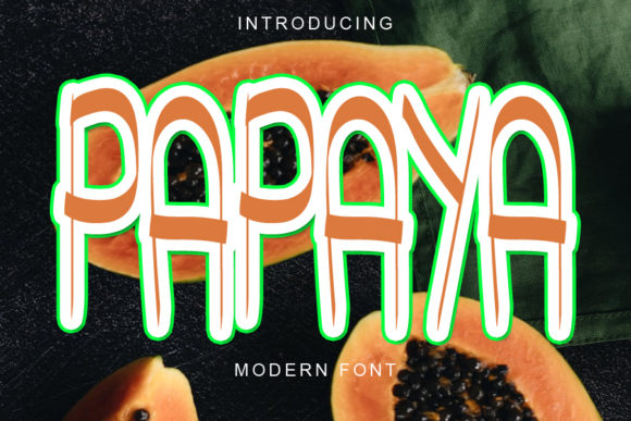 Papaya Font: A Quirky Display Typeface for Business Branding