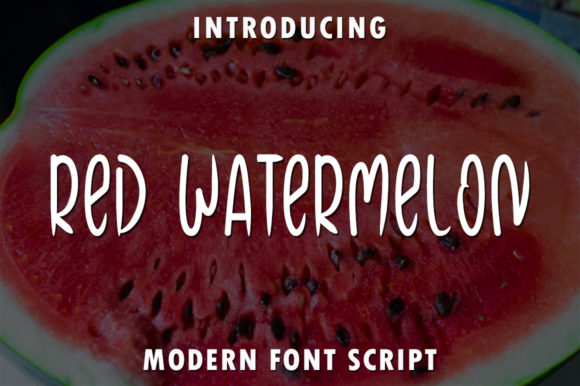 Red Watermelon Display Font Review for Editorial Design