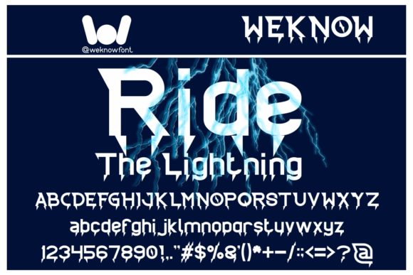 Ride the Lightning: A Bold Display Font for High-Impact Campaigns