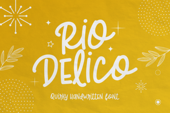 Rio Delico Font: A Cheerful Display Typeface for Creative Branding