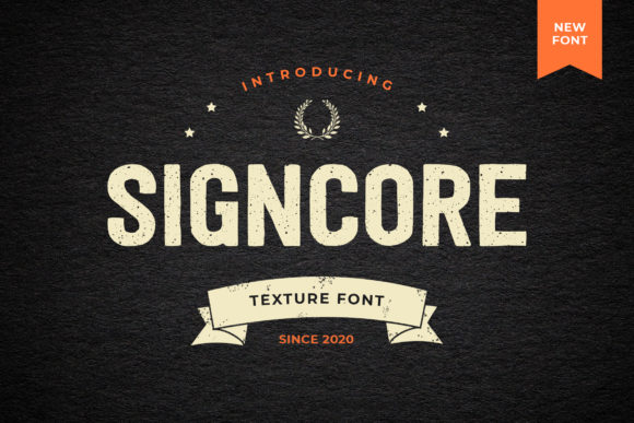 Signcore: A Bold Vintage Font for Memorable Branding