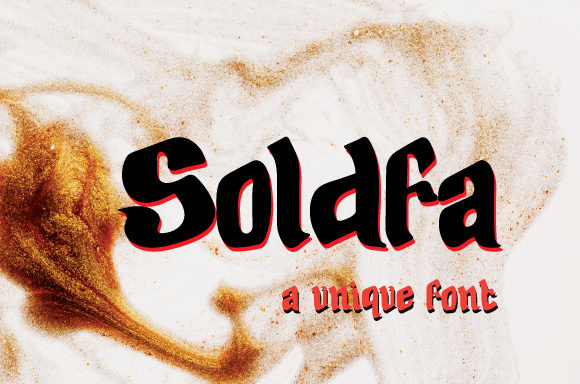 Soldfa Display Font: A Polished Choice for Small Business Branding
