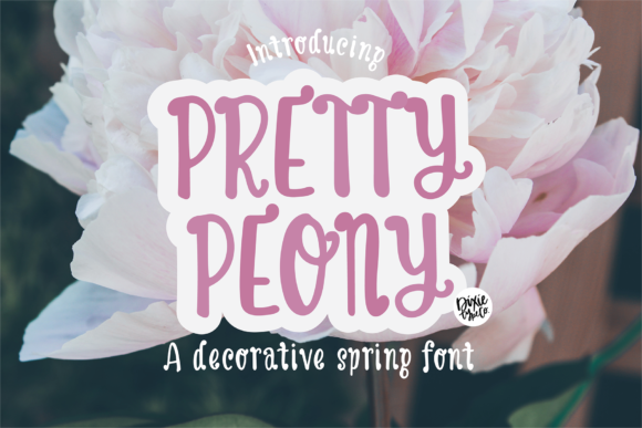 Upgrade Your Brand with the Pretty Peony Font