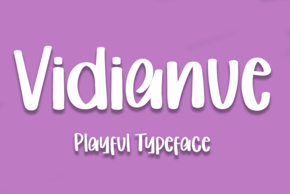 Vidianue Font: A Playful Display Typeface for Creative Publishing